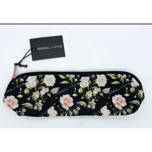Kendall + Kylie Makeup Pouch Cosmetic Bag Multi Purpose Pouch Case Floral Design - Picture 4 of 6